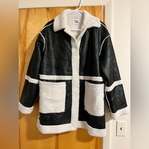 Princess Polly “Lexie” Faux Leather Jacket in Black (M/L)